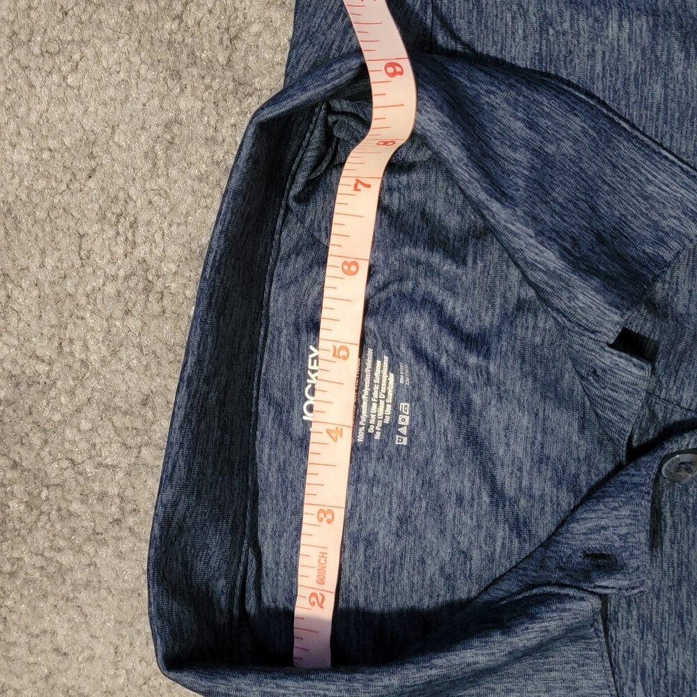 Jocky Semi-Fitted Performance Polo, Abyss Grey Space Dye Large - Picture 11 of 13